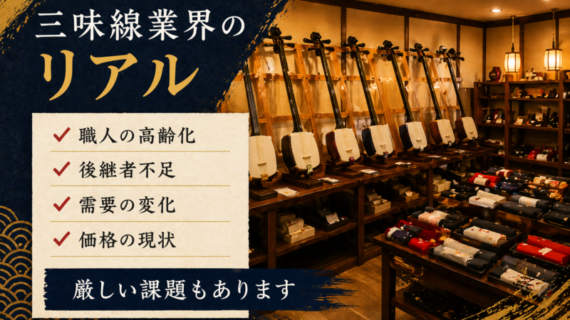 三味線業界、正直なところどうなの？